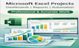 complete microsoft excel projects with dashboards