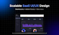 design scalable saas web app UI UX in figma