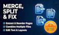 merge, split, extract pages, combine, edit text, and fix your document