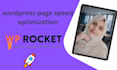 optimize wordpress speed using wp rocket to improve SEO