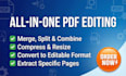 combine, merge, split, convert, resize, compress, and extract pages from PDF