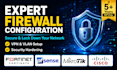 configure fortigate, mikrotik or pfsense firewall and vpn
