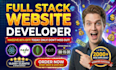 be full stack web developer for custom frontend website development, saas, apps