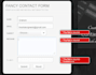 make login and register form with all security checks
