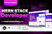 develop mern stack web app as full stack, mern stack developer