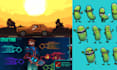 do 2d pixel art animation pixel character designs sprite sheet animation
