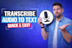 do audio and video transcription