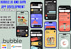 develop softr bubble io web app saas mvp startup app website adalo app softr app