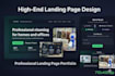 modern landing page html css