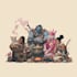 design an your dnd group party illustration