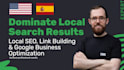 do local SEO, link building and optimize your google business profile