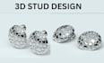 do 3d jewelry cad design for stud earring, locket and chain for 3d render