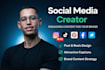 be your professional social media creator, design engaging content