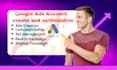 google ads account create and optimization