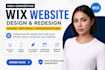 design wix website or redesign wix website for business growth
