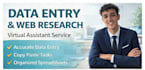 do accurate data entry, web research and excel tasks