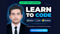 be your python tutor and teach you python, java or javascript from scratch