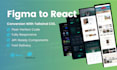 convert figma to react website