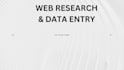 accurate web research and data entry as a virtual assistant