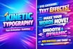 create kinetic typography, text animation, or subtitles video