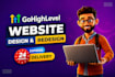 build gohighlevel landing page ai seo, blog post automation ghl website expert