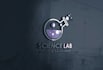 design a creative laboratory logo with classic scientific style