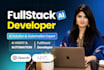 do full stack website, custom website development as front end developer