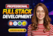 do full stack website, custom website development as front end developer