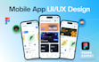design creative mobile app UI UX in figma