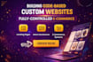 custom ecommerce website with admin panel