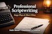write a professional stage play or short films script