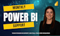 provide monthly power bi support