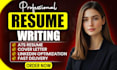 provide professional ats resume writing services in 8 hours