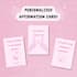 create printable affirmation cards personalized to your needs