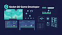 create, build custom 2d, 3d game, multiplayer game in godot for web mobile, pc