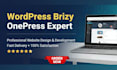 design wordpress website customize onepress theme avada brizy theme page builder