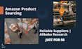 find reliable suppliers and do product sourcing for amazon fba