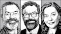 draw a hedcut wsj portrait style from photo