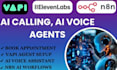 setup ai calling agent, voice bot, ai sales agent, whatsapp chatbot by vapi, n8n