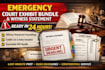 prepare emergency court exhibit, bundle, witness statement