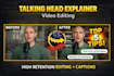 edit high retention talking head explainer youtube videos