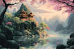 design unique fantasy environment illustrations