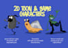 create simple 2d game characters