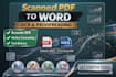 extract text from scanned PDF or images to editable text