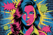 create a unique street pop art illustration