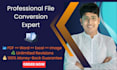 convert PDF, images to word or excel professionally