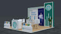 design 3d exhibition stall and booth rendering