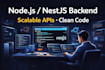 build or fix nodejs and nestjs backend apis