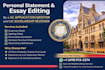 handle professional personal statement, university joining essays