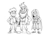 sketch your cartoon character